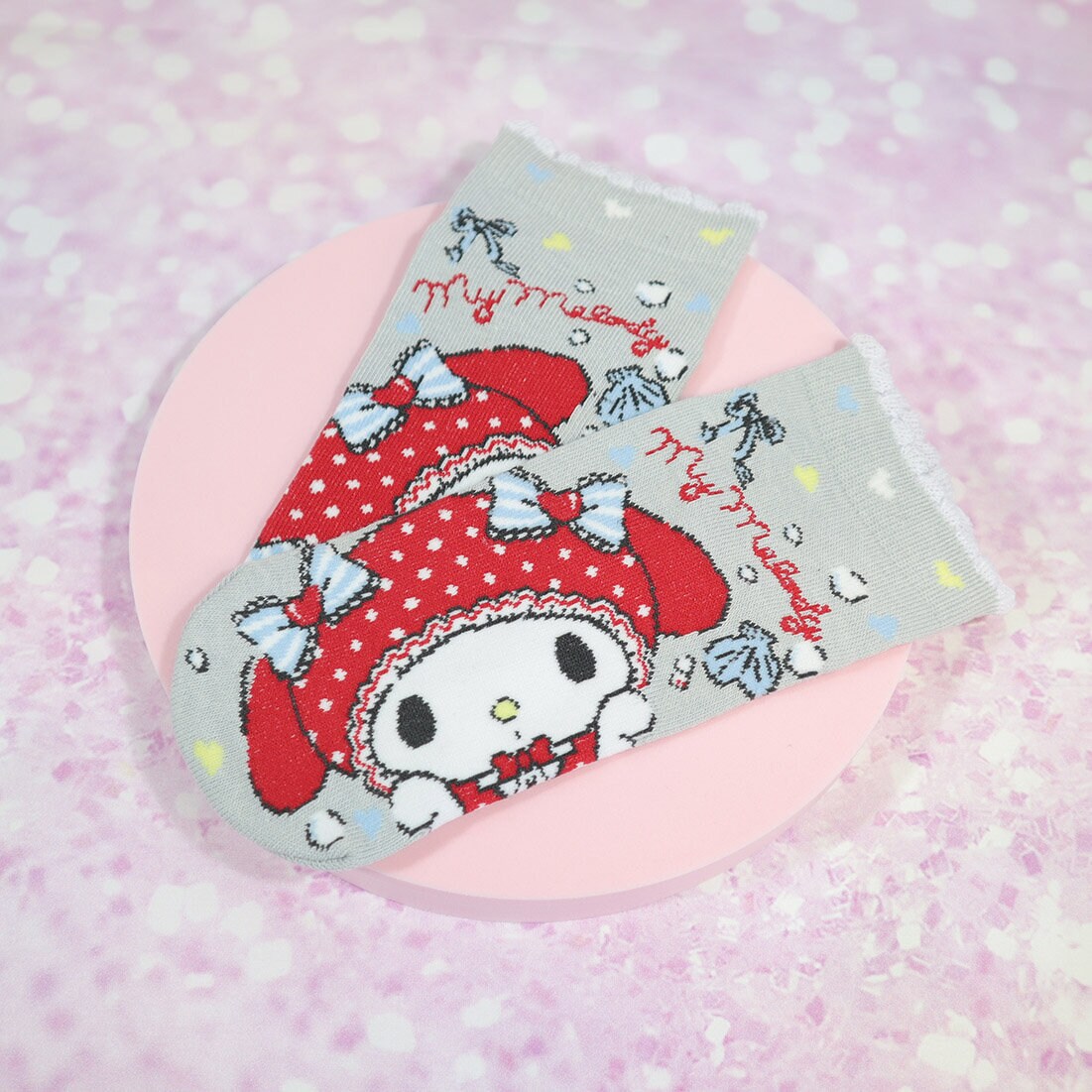 Grå My Melody-strumpor