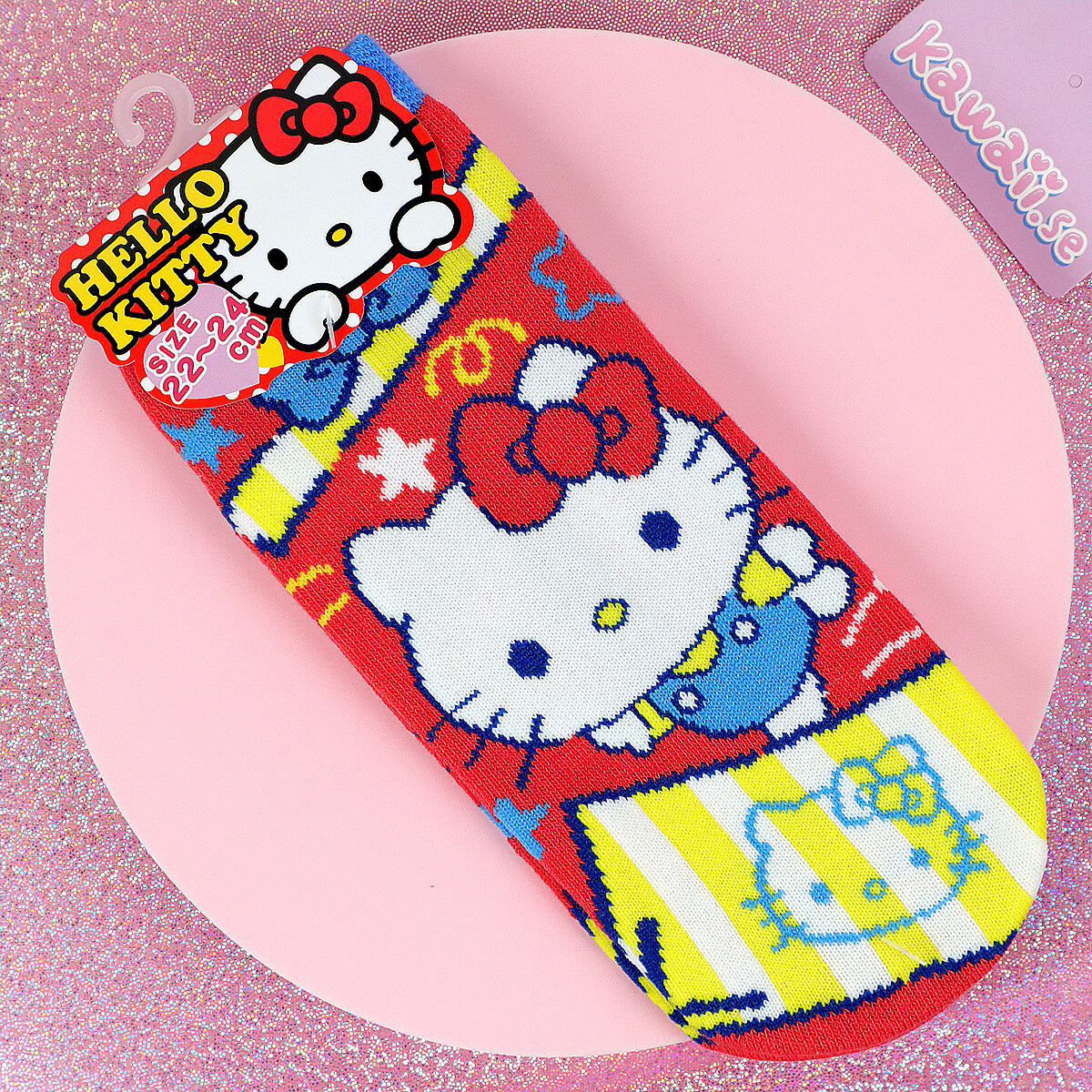 Röda Hello Kitty party-strumpor
