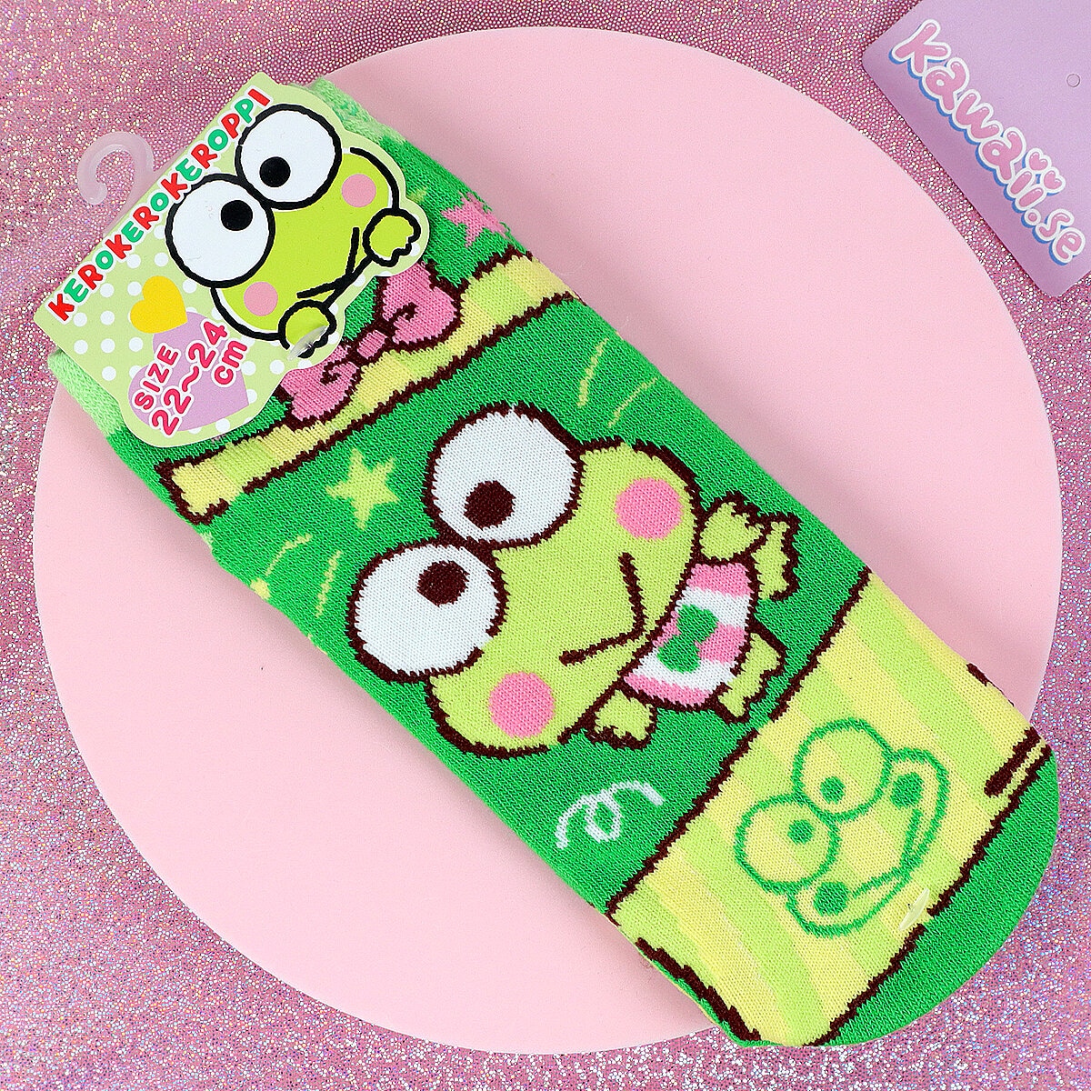 Gröna Keroppi party-strumpor