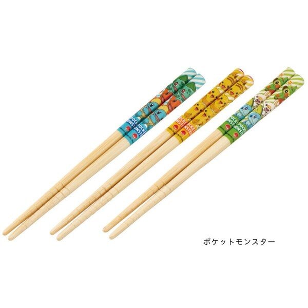 3-pack Bambu-ätpinnar i barnstorlek, Pokemon