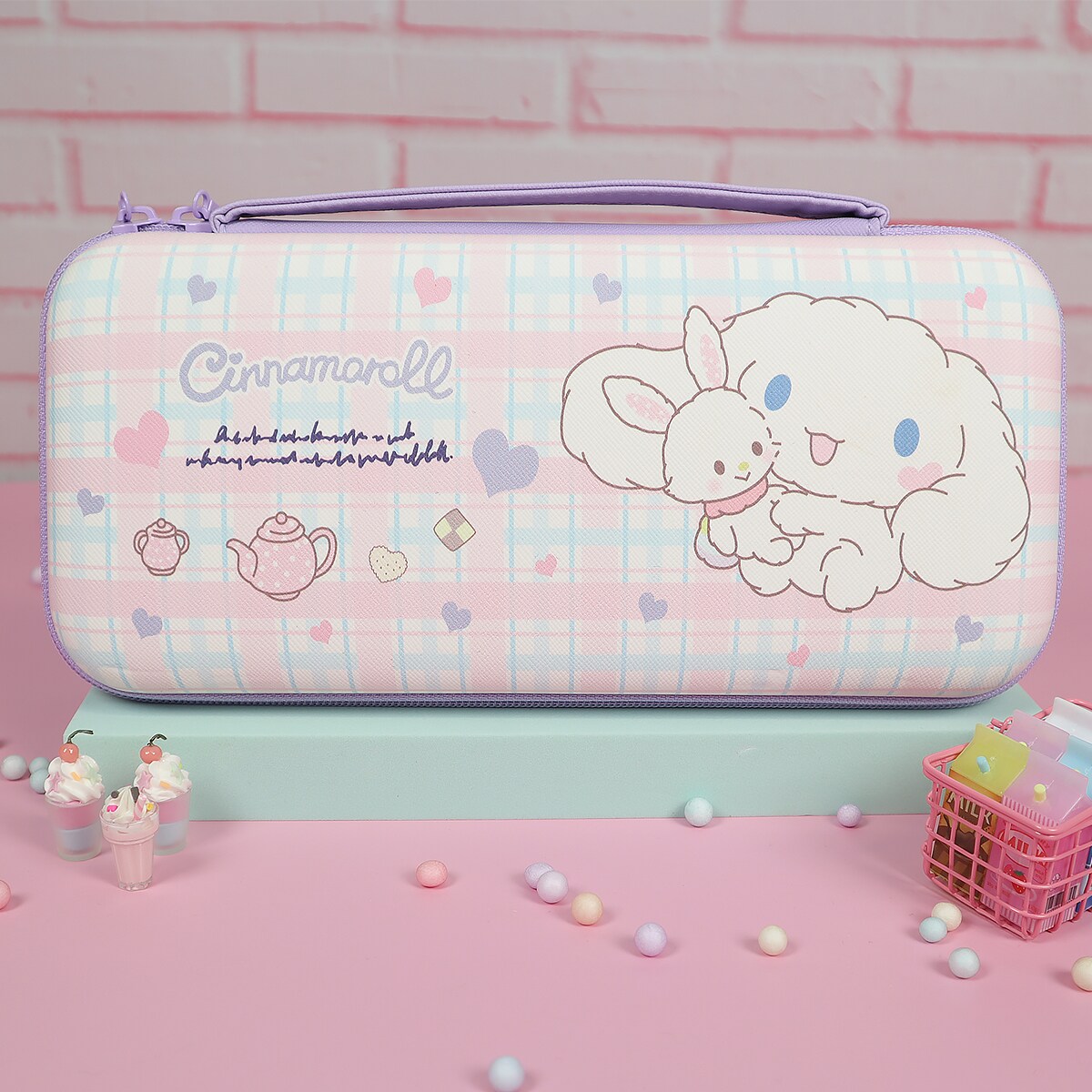 Nintendo Switch-fodral Cinnamoroll med hjärtan