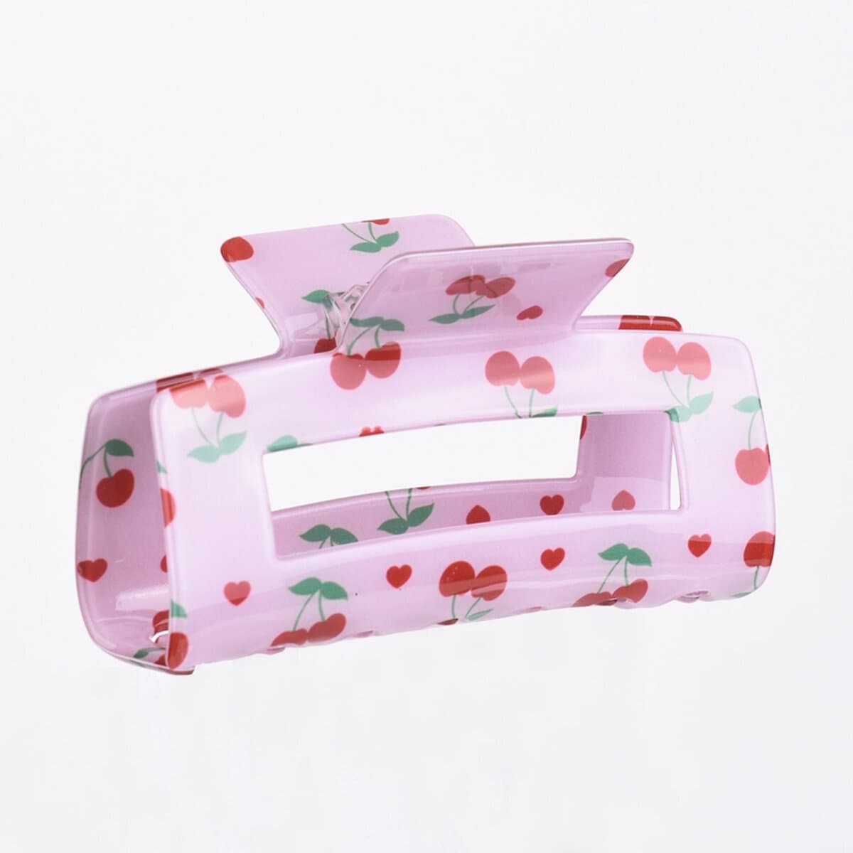 Hårklämma - Cherry Pattern