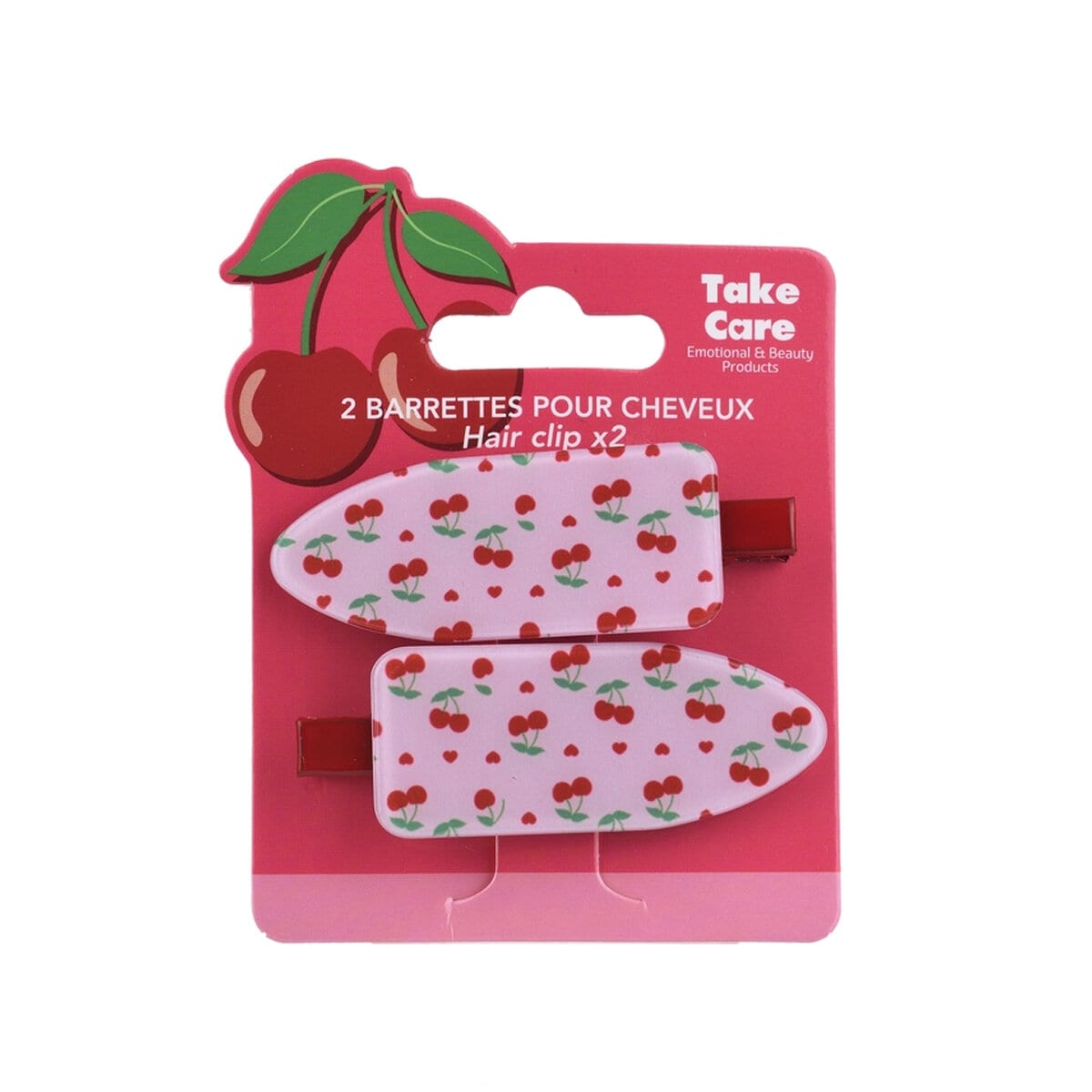 2-pack Hårspännen - Cherry Pattern