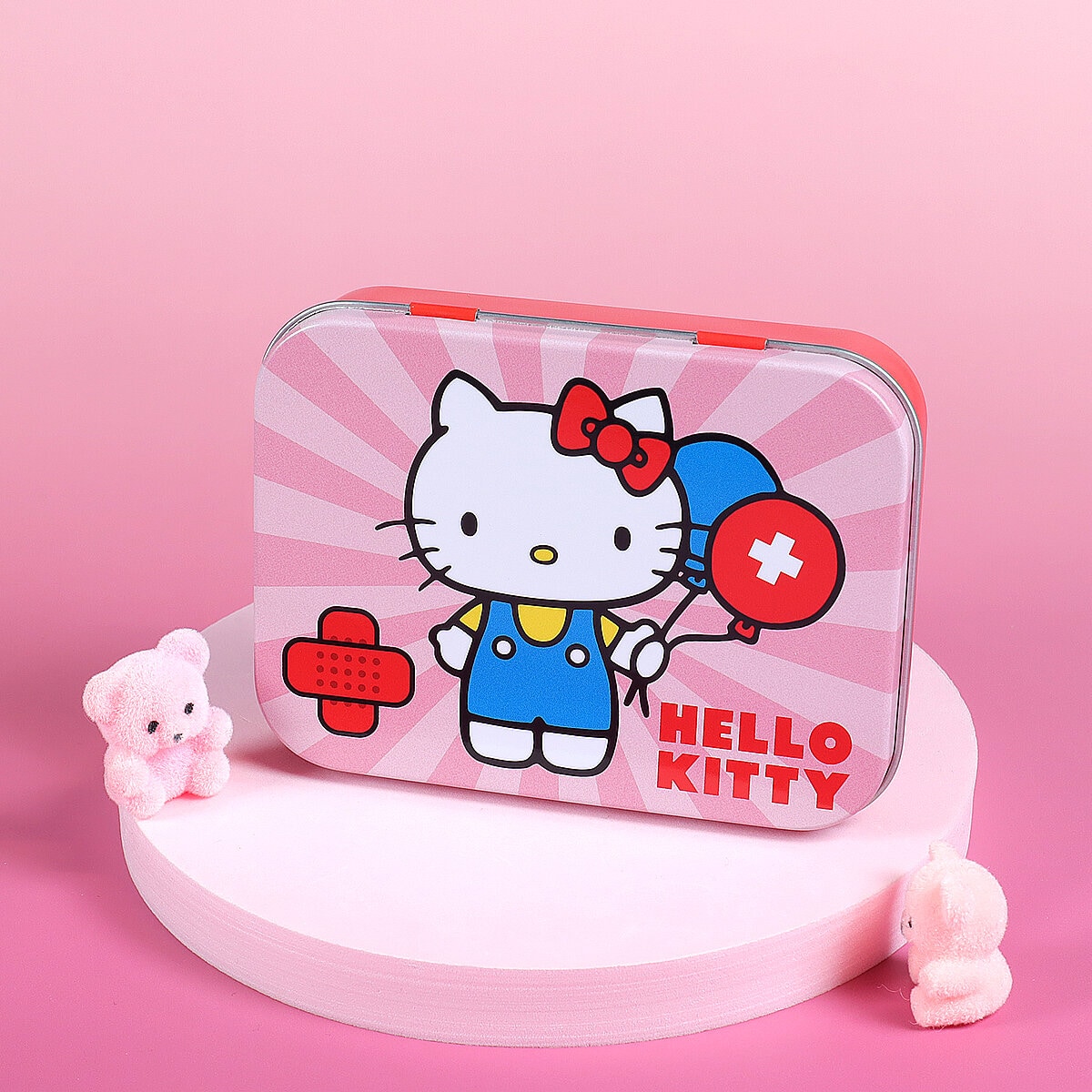 Hello Kitty-plåster, 24-pack i plåtask