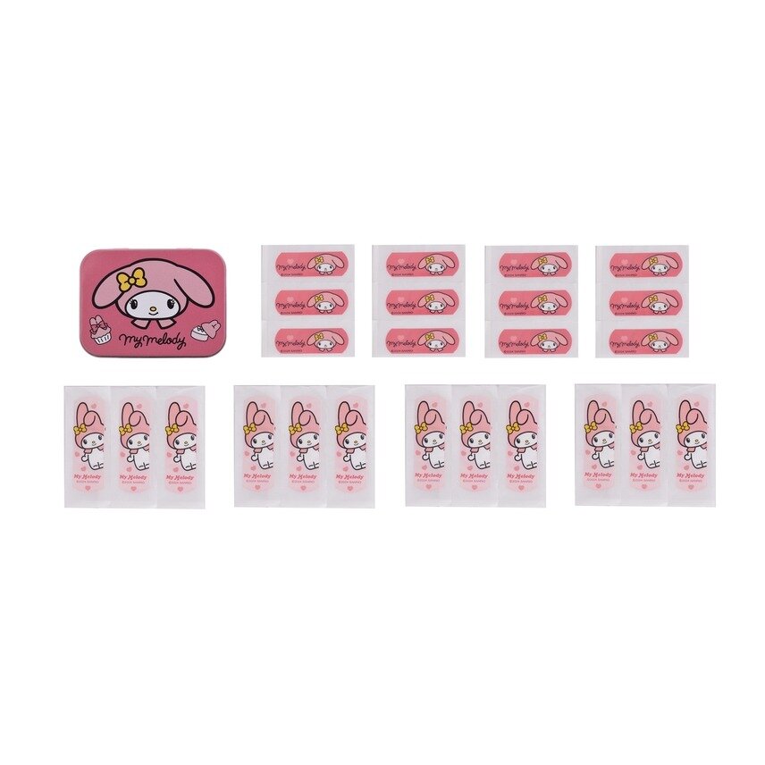 My Melody-plåster, 24-pack i plåtask