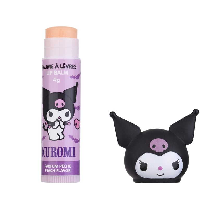Kuromi peach lip balm