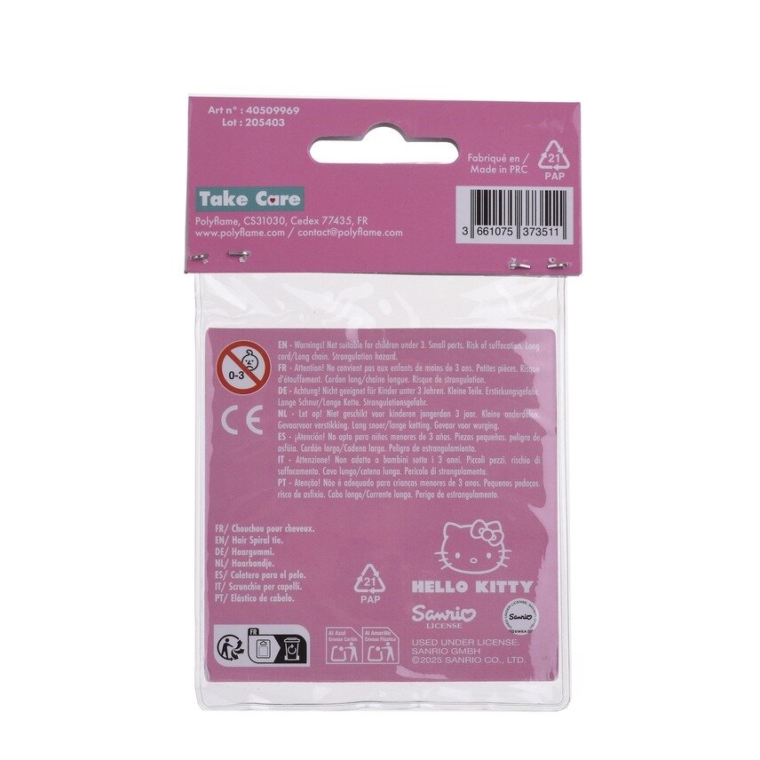 Set med 2 spiralhårband Hello Kitty