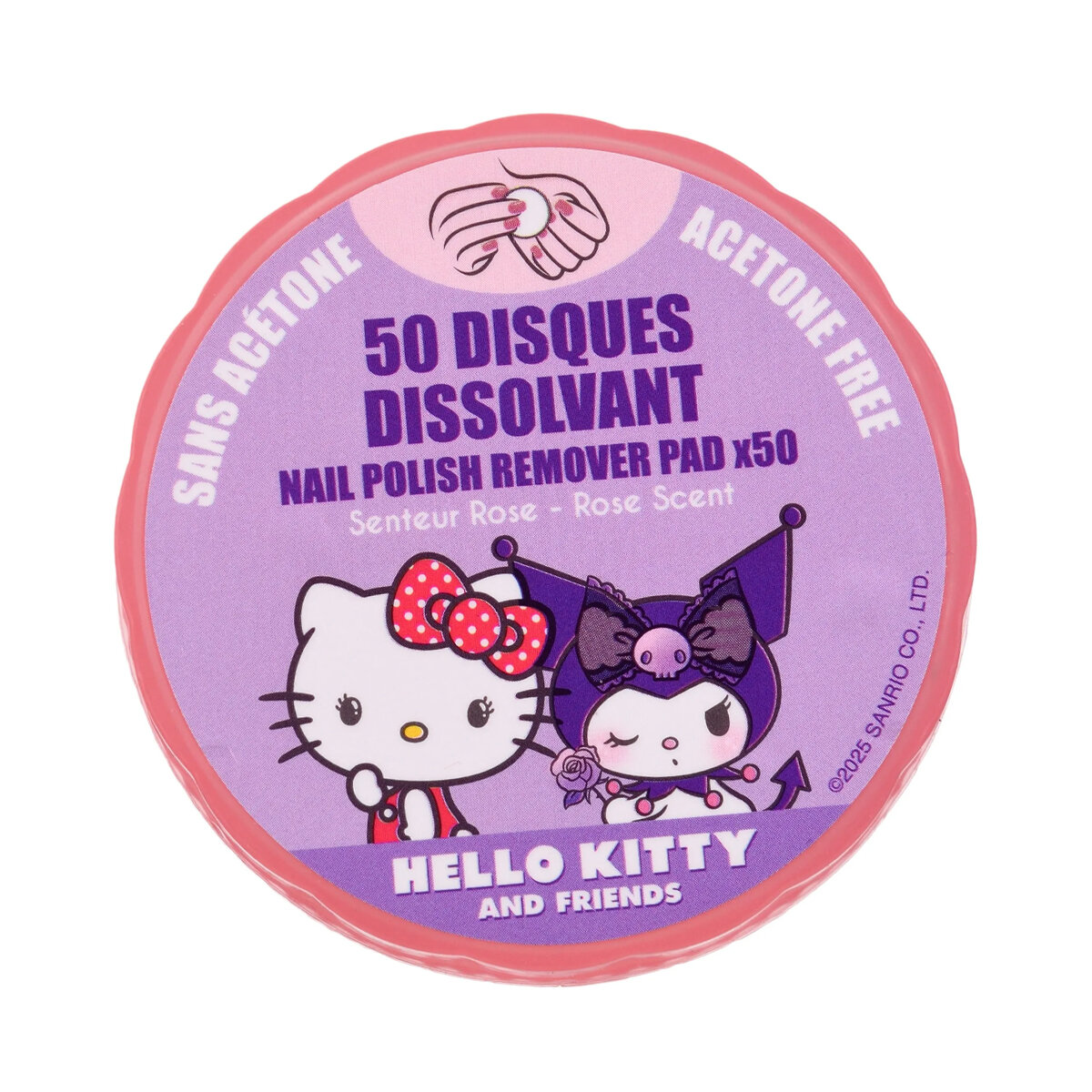Nail Polish Remover Pads - Hello Kitty & Friends 50st