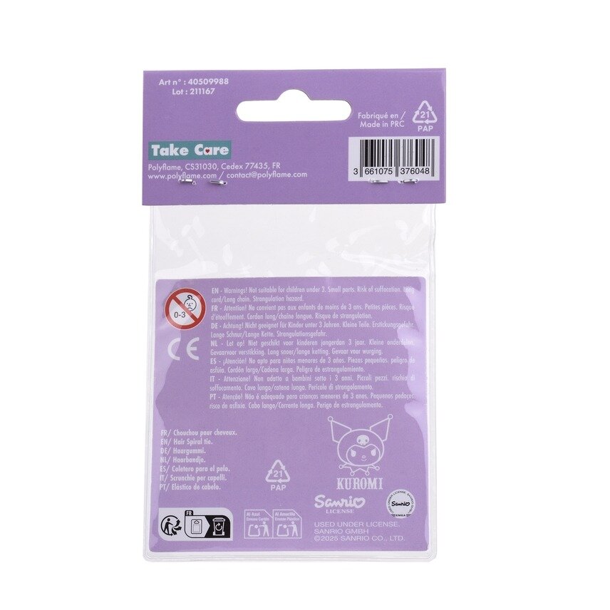 Set med 2 spiralhårband Kuromi