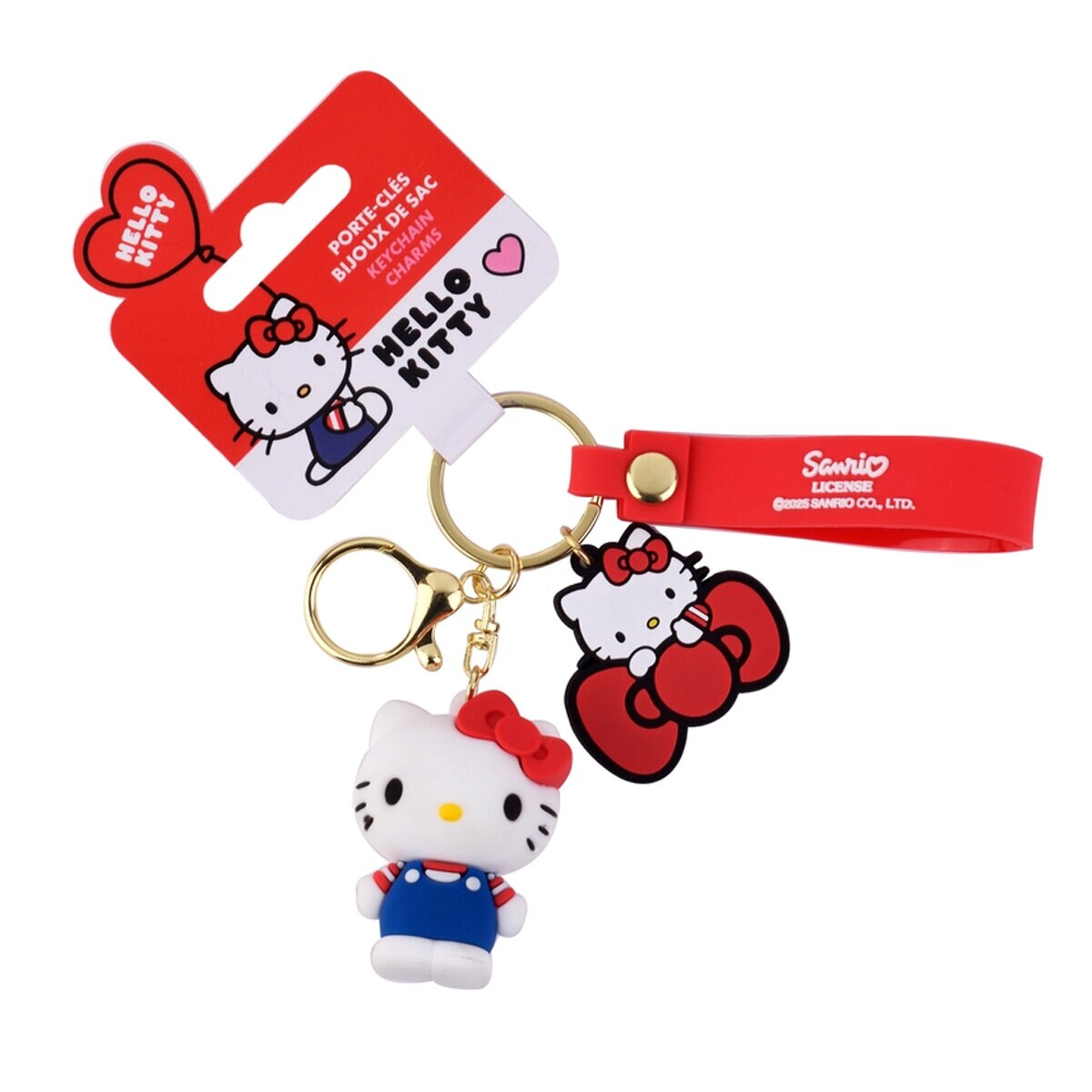 Bag Charm - Hello Kitty med Rosettcharm
