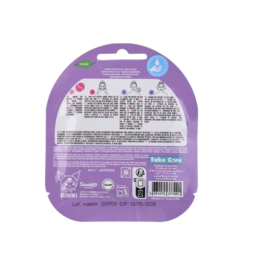 Kuromi Hydrogel-ögonpatches