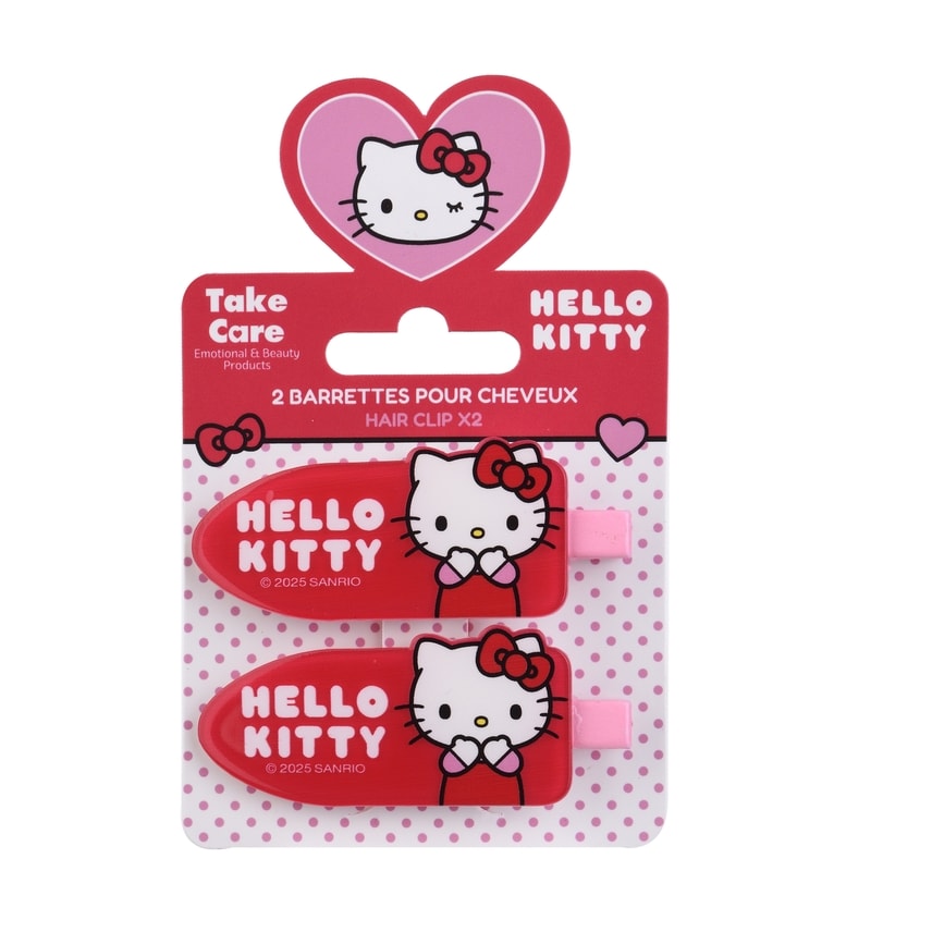 Hello Kitty Set med 2 Hårklämmor