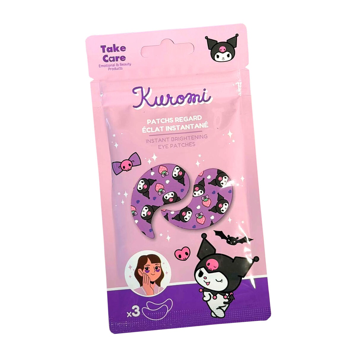 Eye Patch Mask - Kuromi Instant Radiance 3-pack