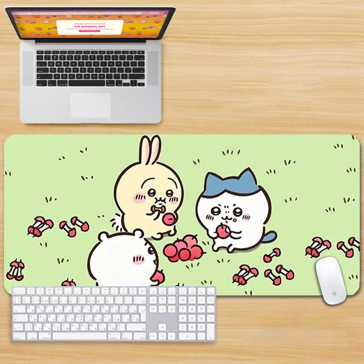 Stor musmatta - Chiikawa Apple Eating