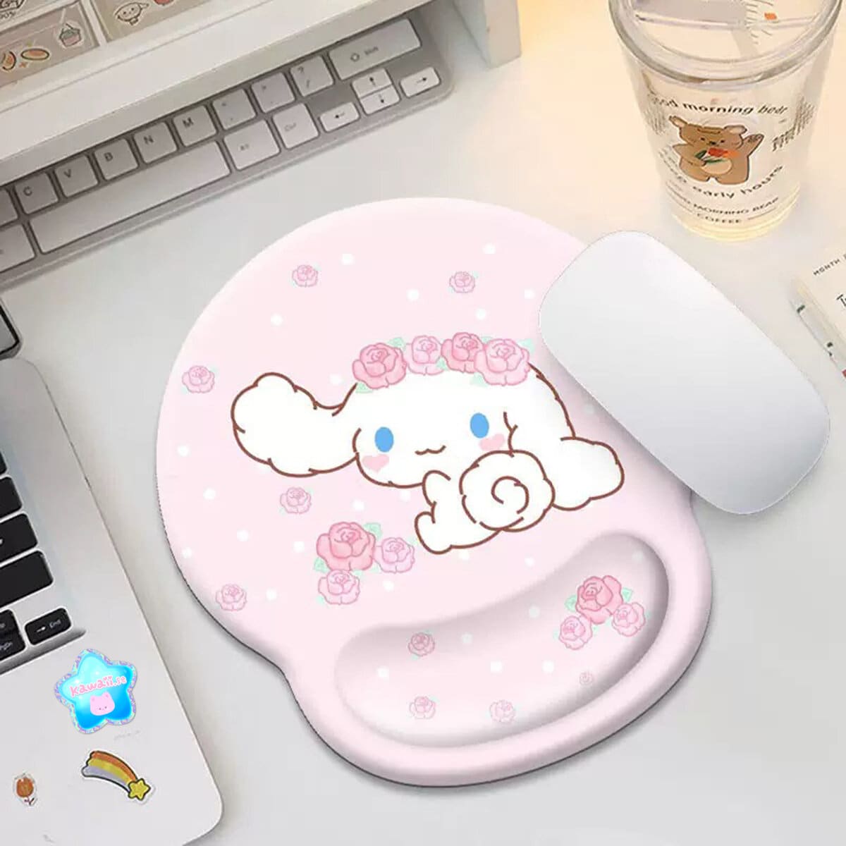 Musmatta med handledsstöd - Cinnamoroll Roses