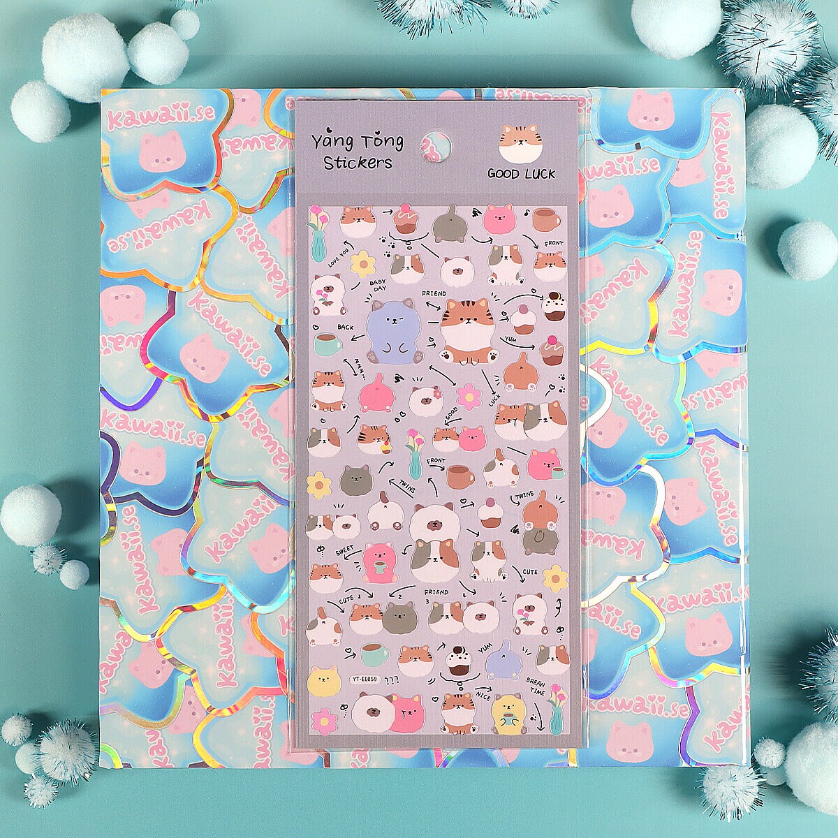 Stickersark - Good Luck Cat Friends (YT-EE059)