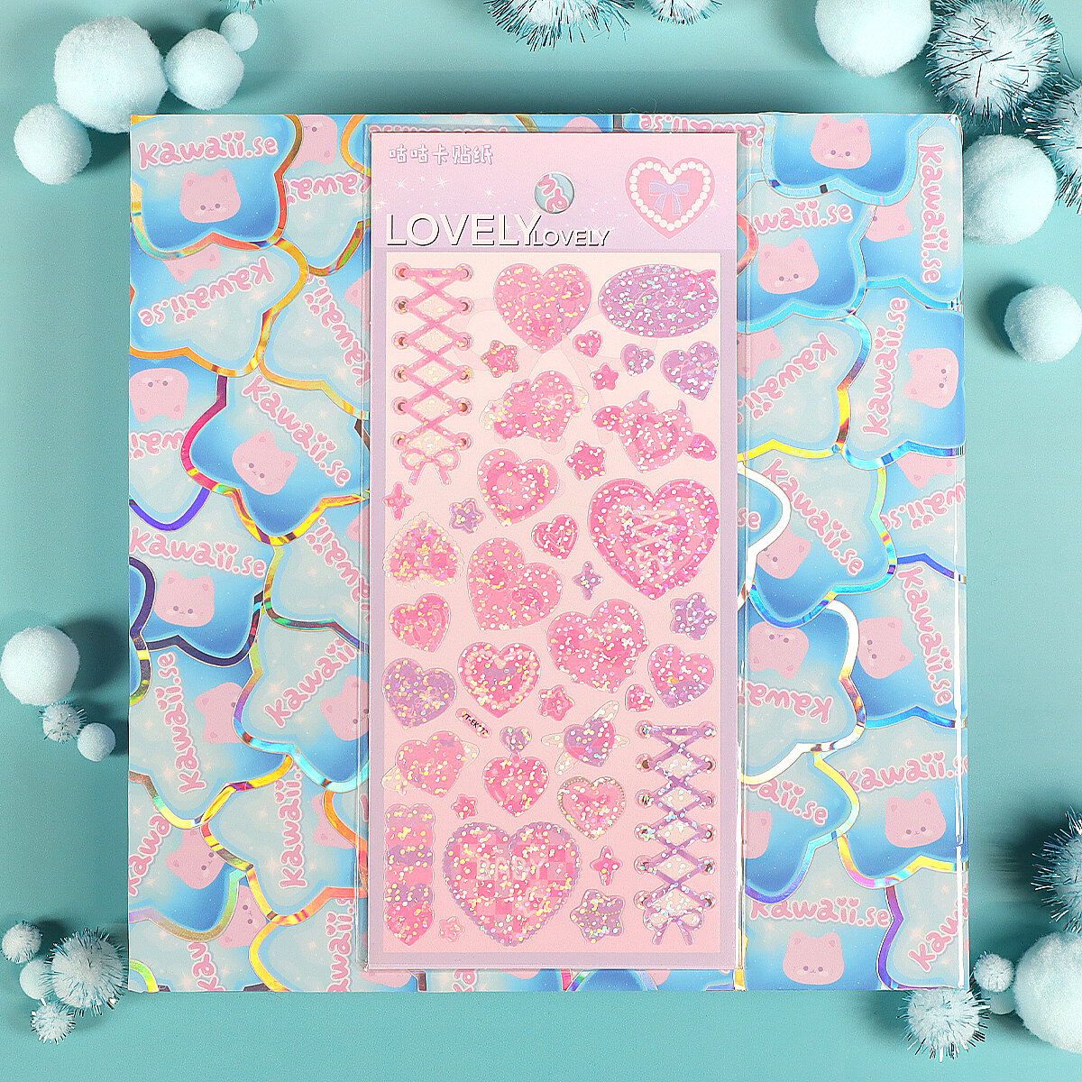 Stickersark - Lovely Pink Baby Hearts (YT-EK172)