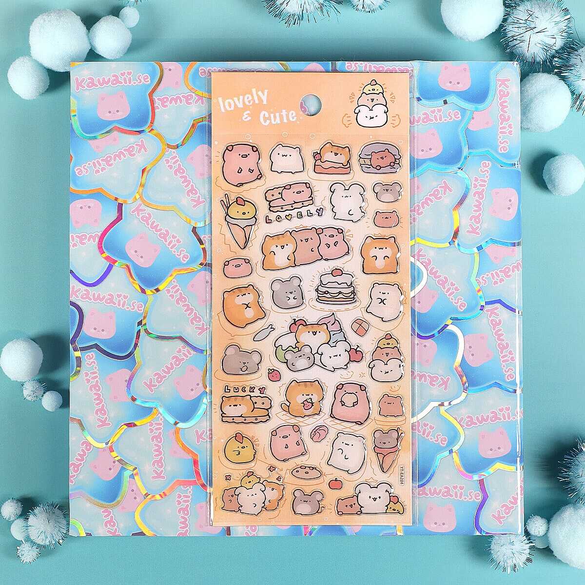 Stickersark - Glitter Snack Friends (YT-EA204)