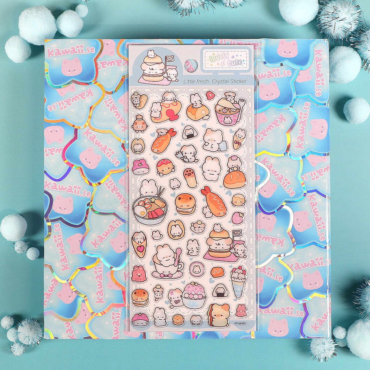 Stickersark - Glitter Japanese Snack Animals (YT-EA325)