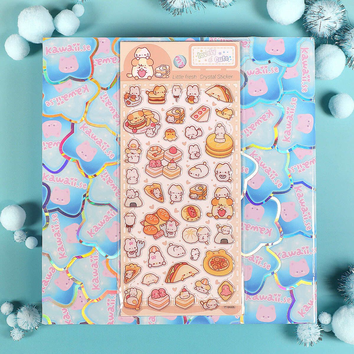 Stickersark - Glitter Bread Bunnies (YT-EA326)