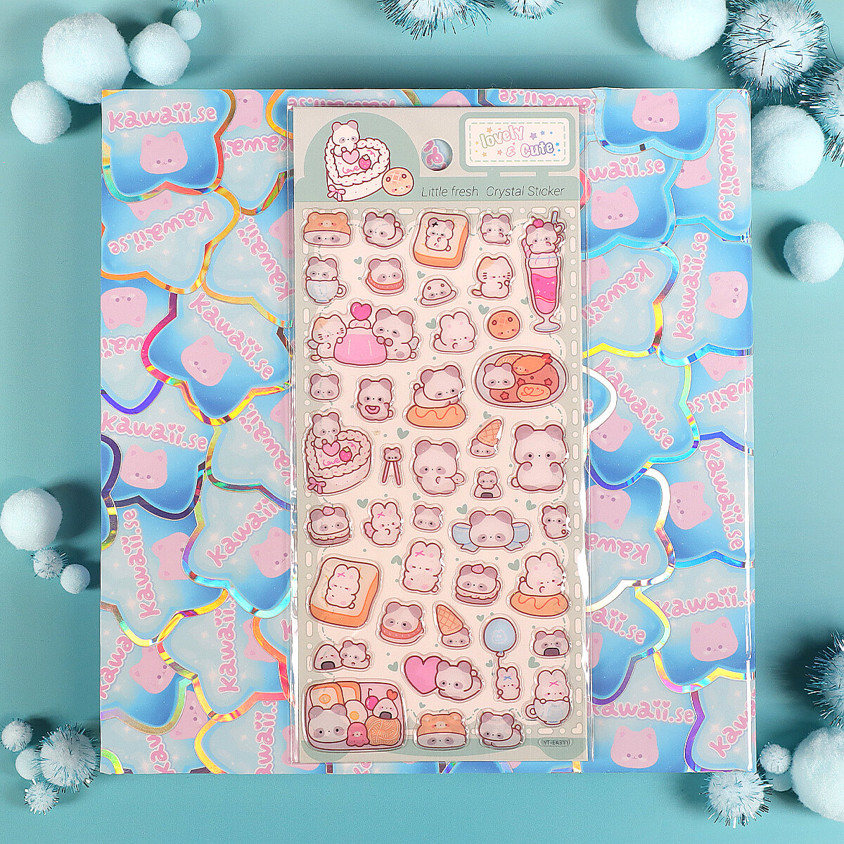 Stickersark - Glitter Panda Snacks (YT-EA311)