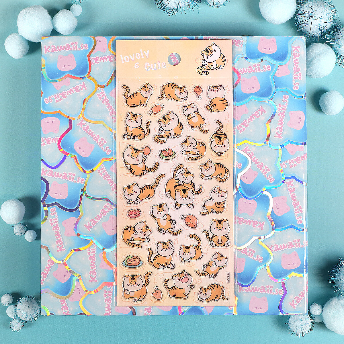 Stickersark - Glitter Chonky Tigers (YT-EA201)