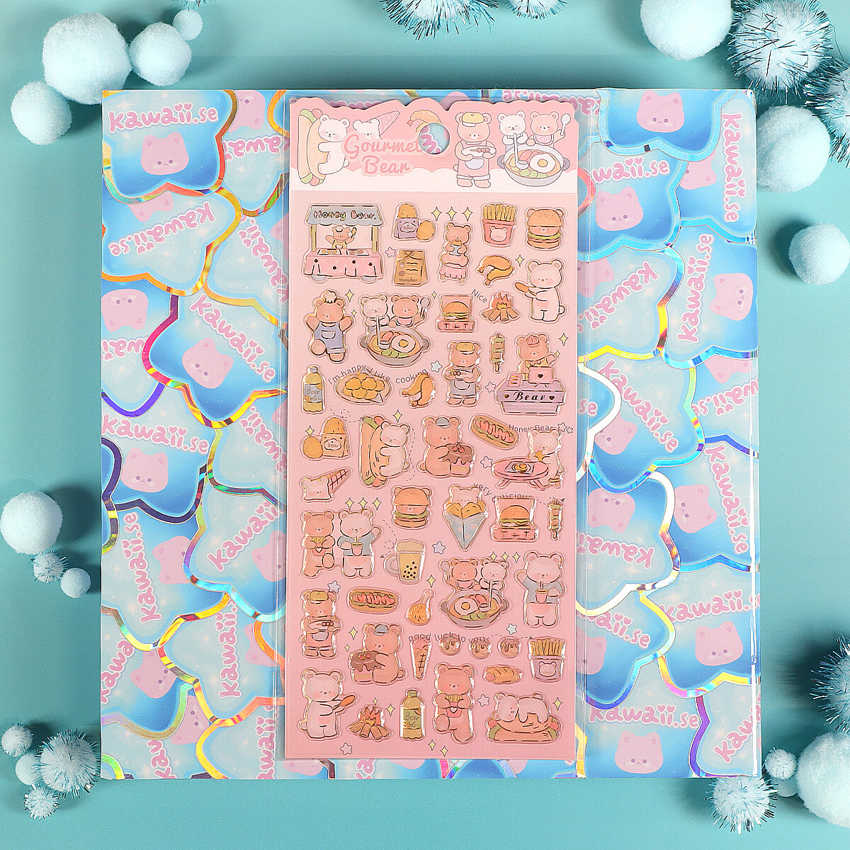 Stickersark - Clear Gourmet Bear (YT-EA347)