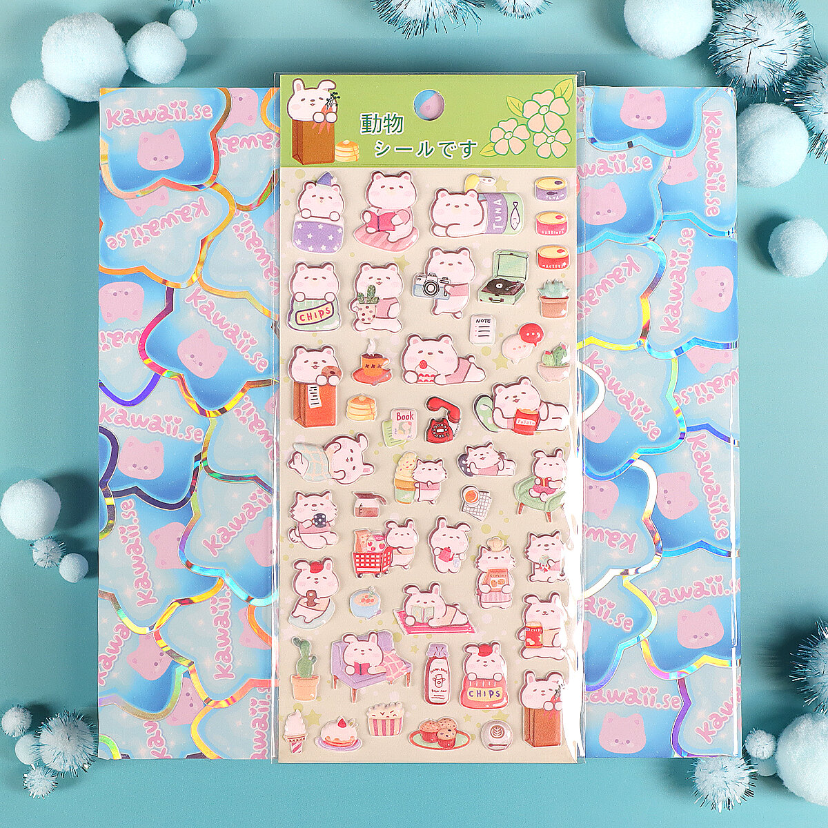 Stickersark - Puffy Bears & Bunnies (SL-AVU03)