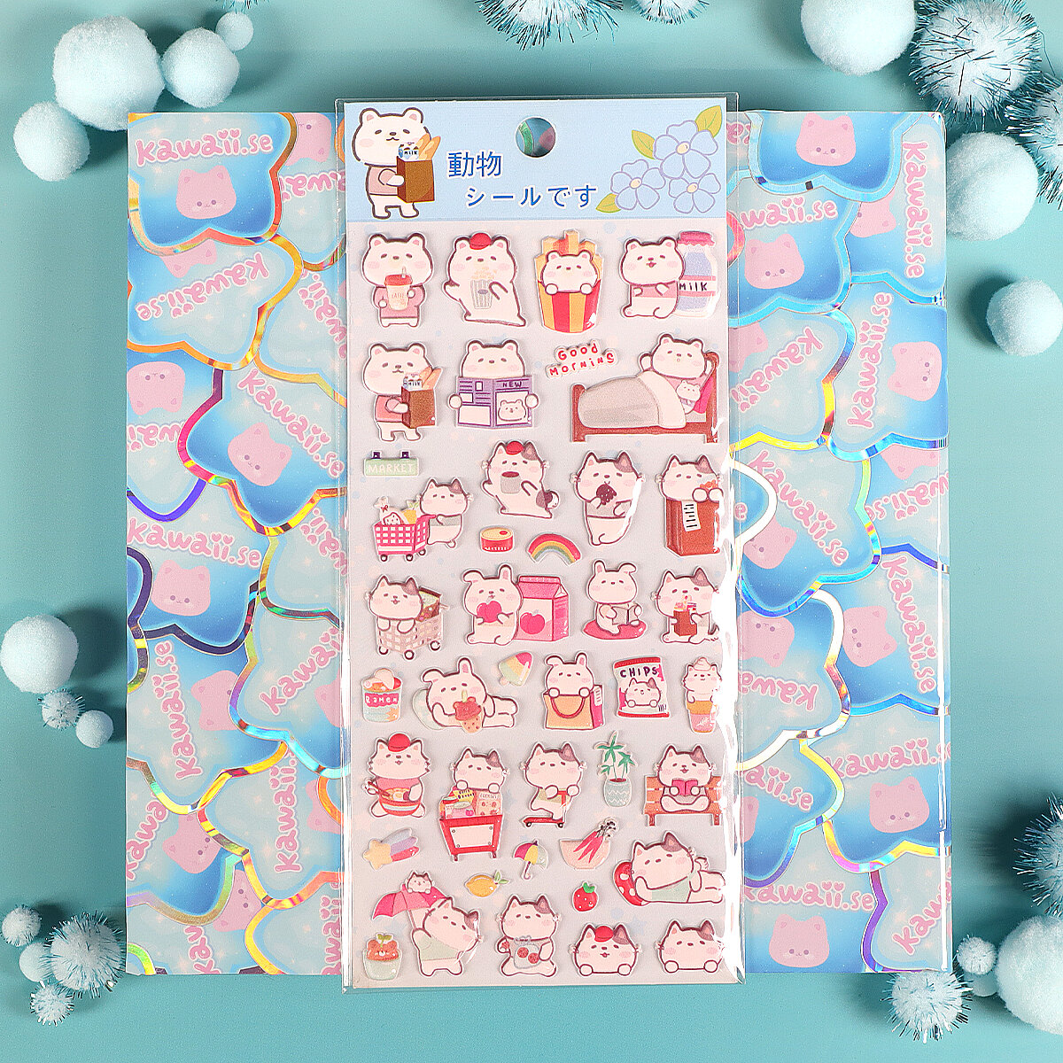 Stickersark - Puffy Bears & Cats (SL-AVU01)