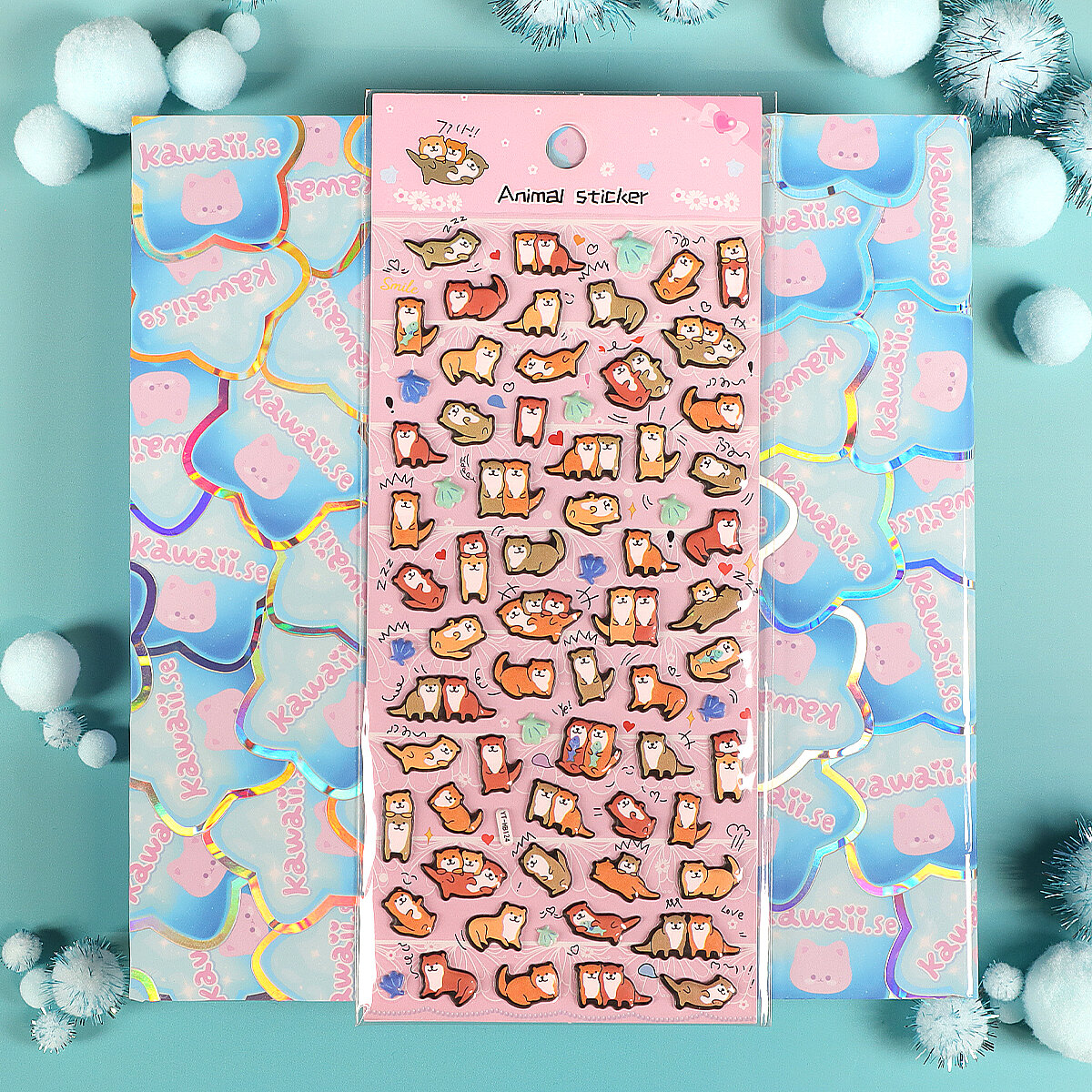 Stickersark - Puffy Tiny Otters (YT-HB124)