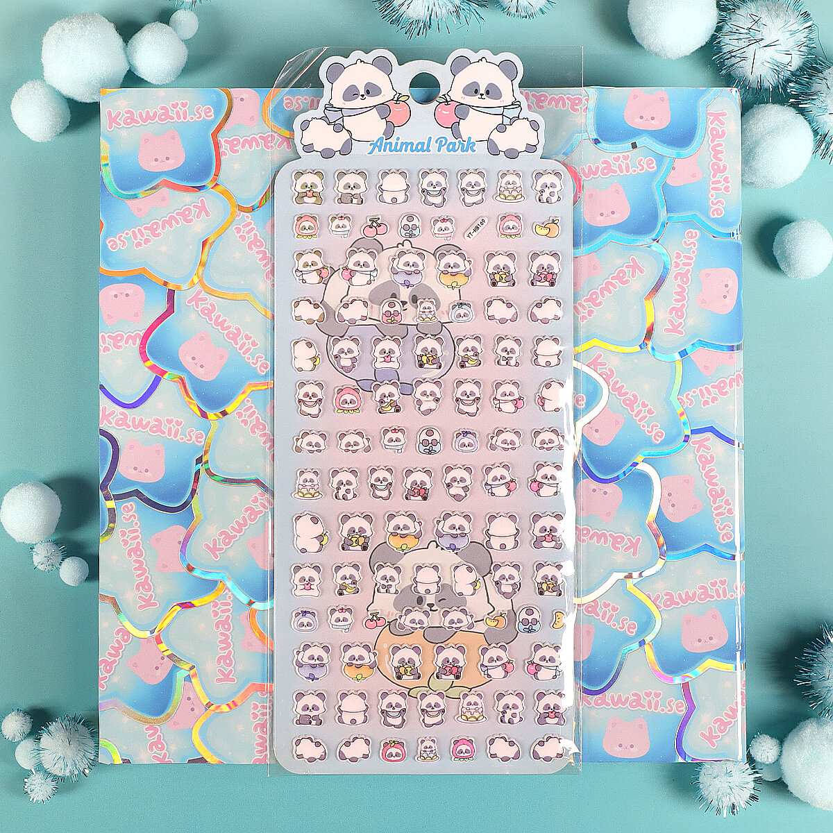 Stickersark - Puffy Tiny Pandas (YT-HB169)