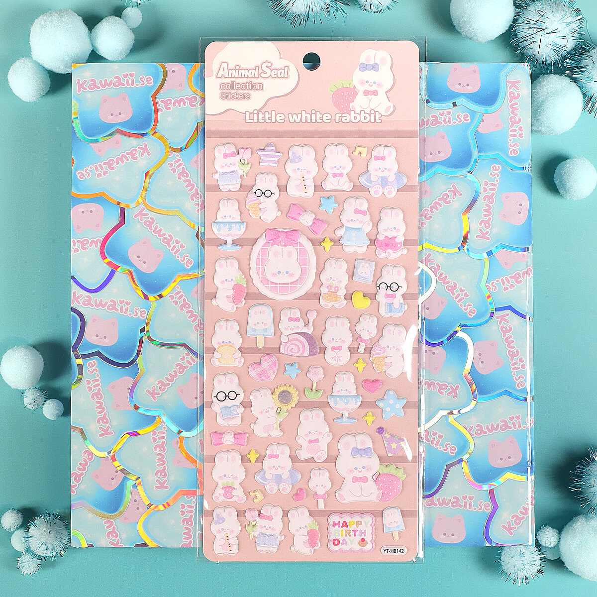 Stickersark - Puffy Little White Rabbit (YT-HB142)
