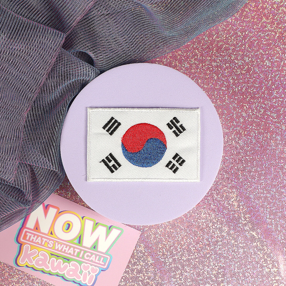 Tygmärke - Stor sydkoreansk flagga