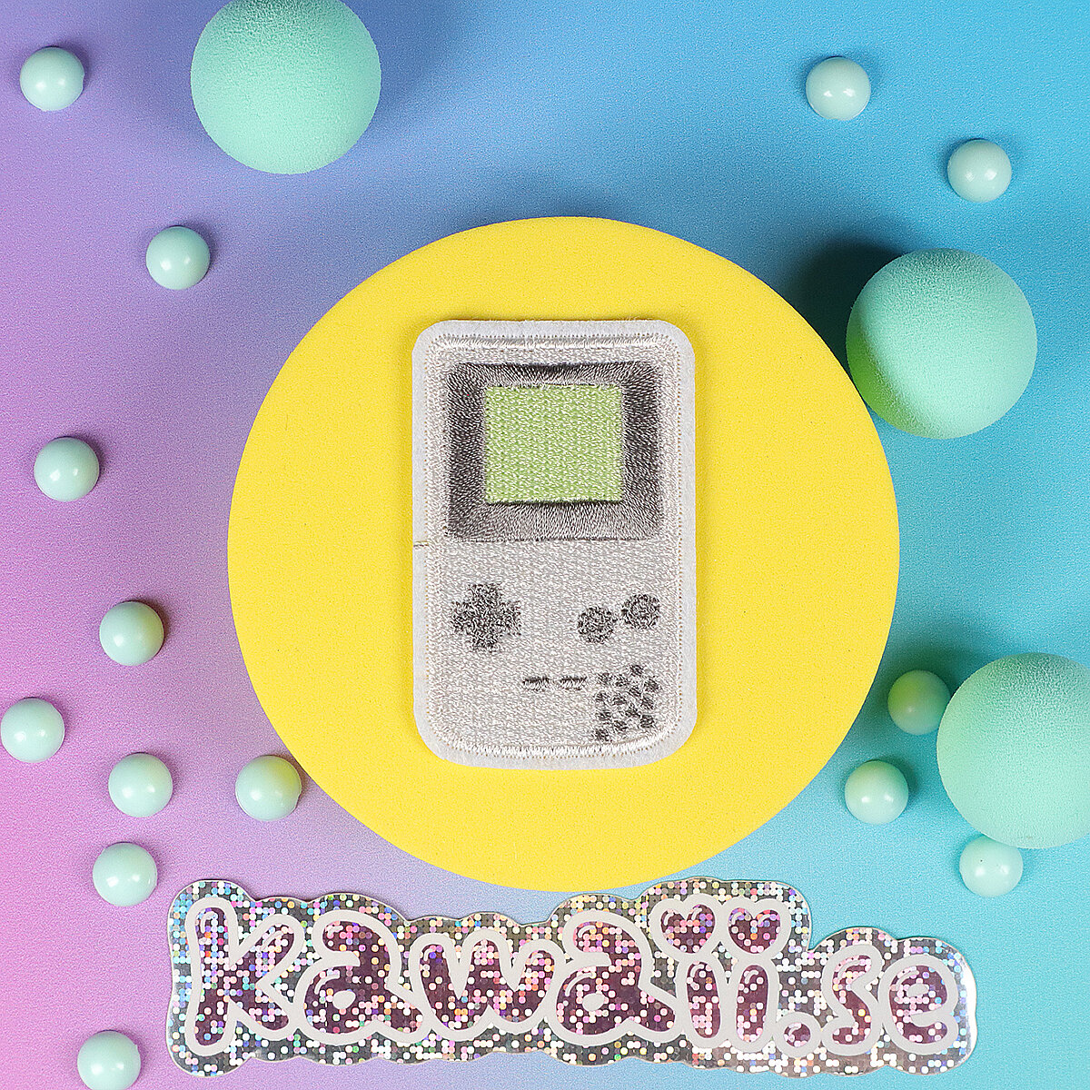 Tygmärke - Grått Gameboy 