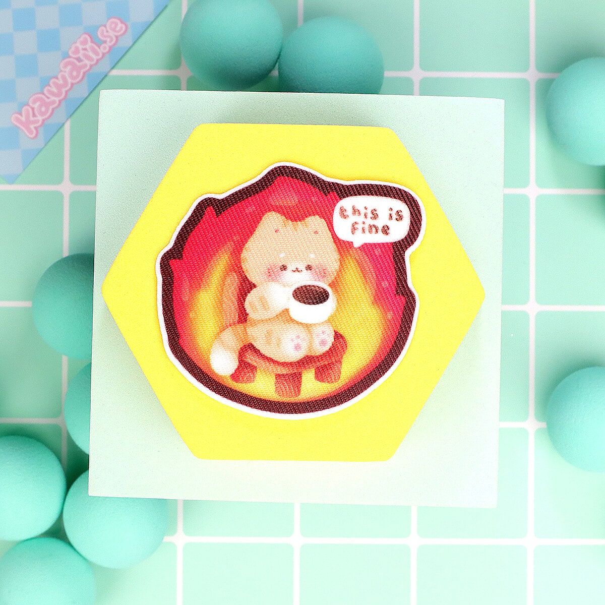 Tygmärke - This is fine, cat