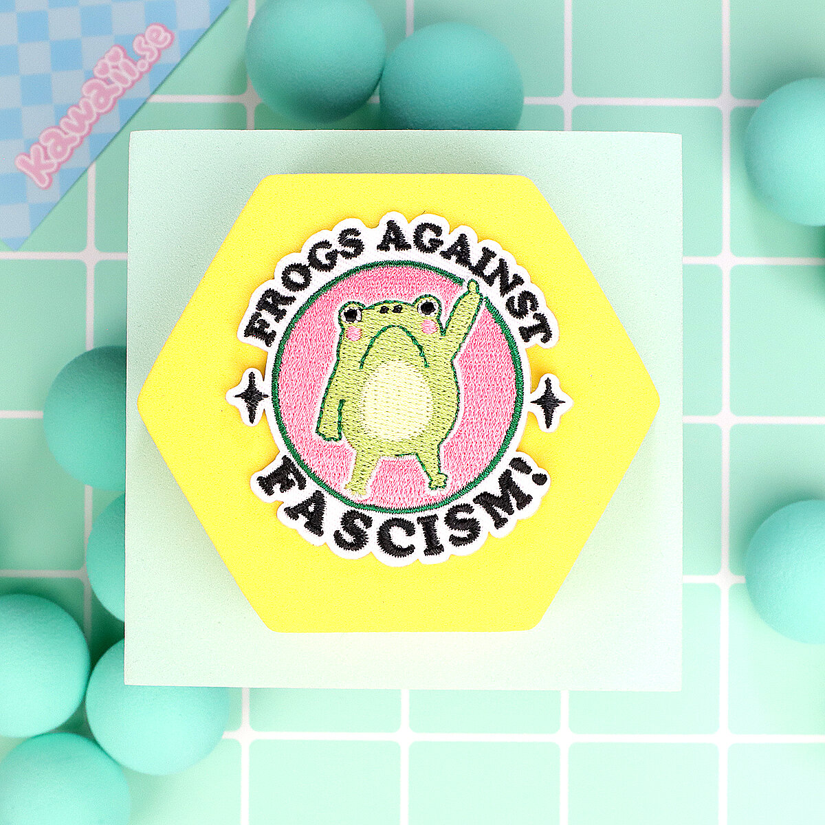 Tygmärke - Frogs agains fascism