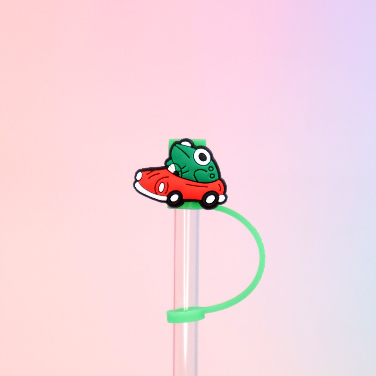 Straw topper - Froggie wroom wroom