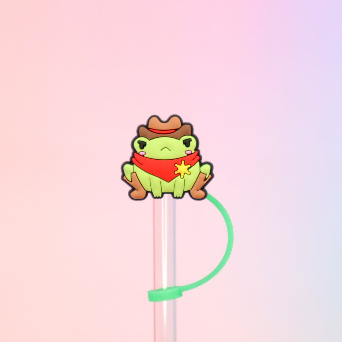 Straw topper - Sheriff Froggy