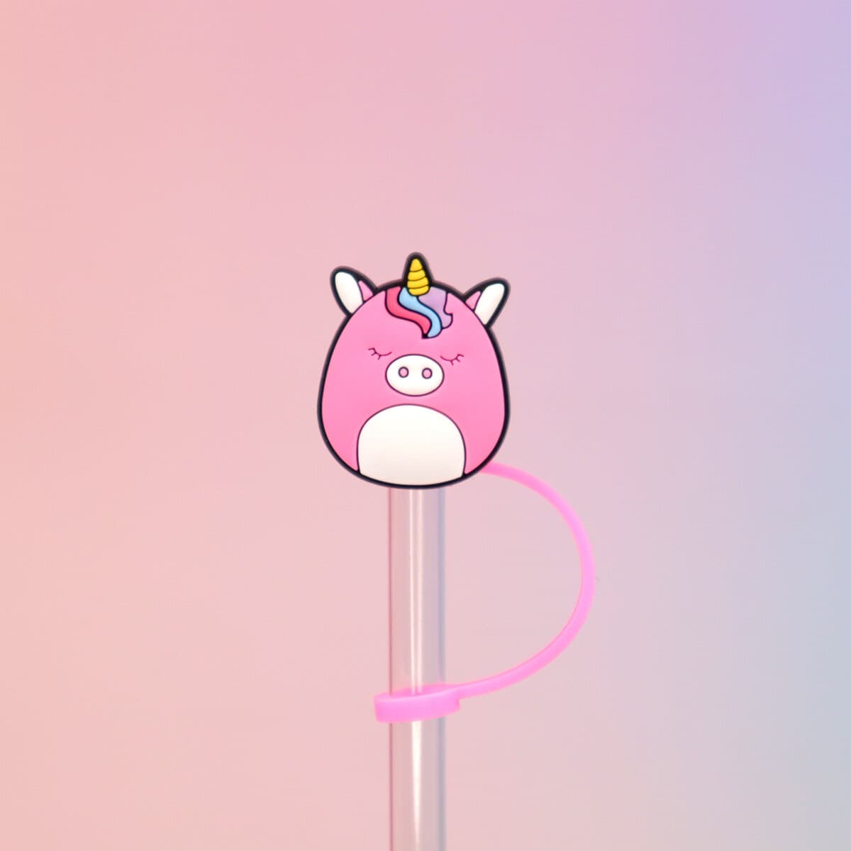 Straw topper - Squishmallows, Ilene the unicorn