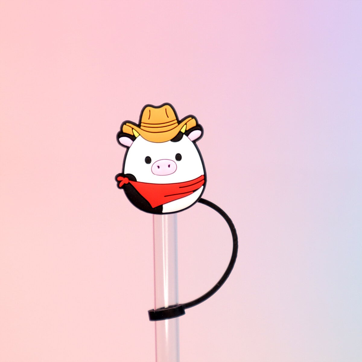 Straw topper - Squishmallows, cowboy  Connor