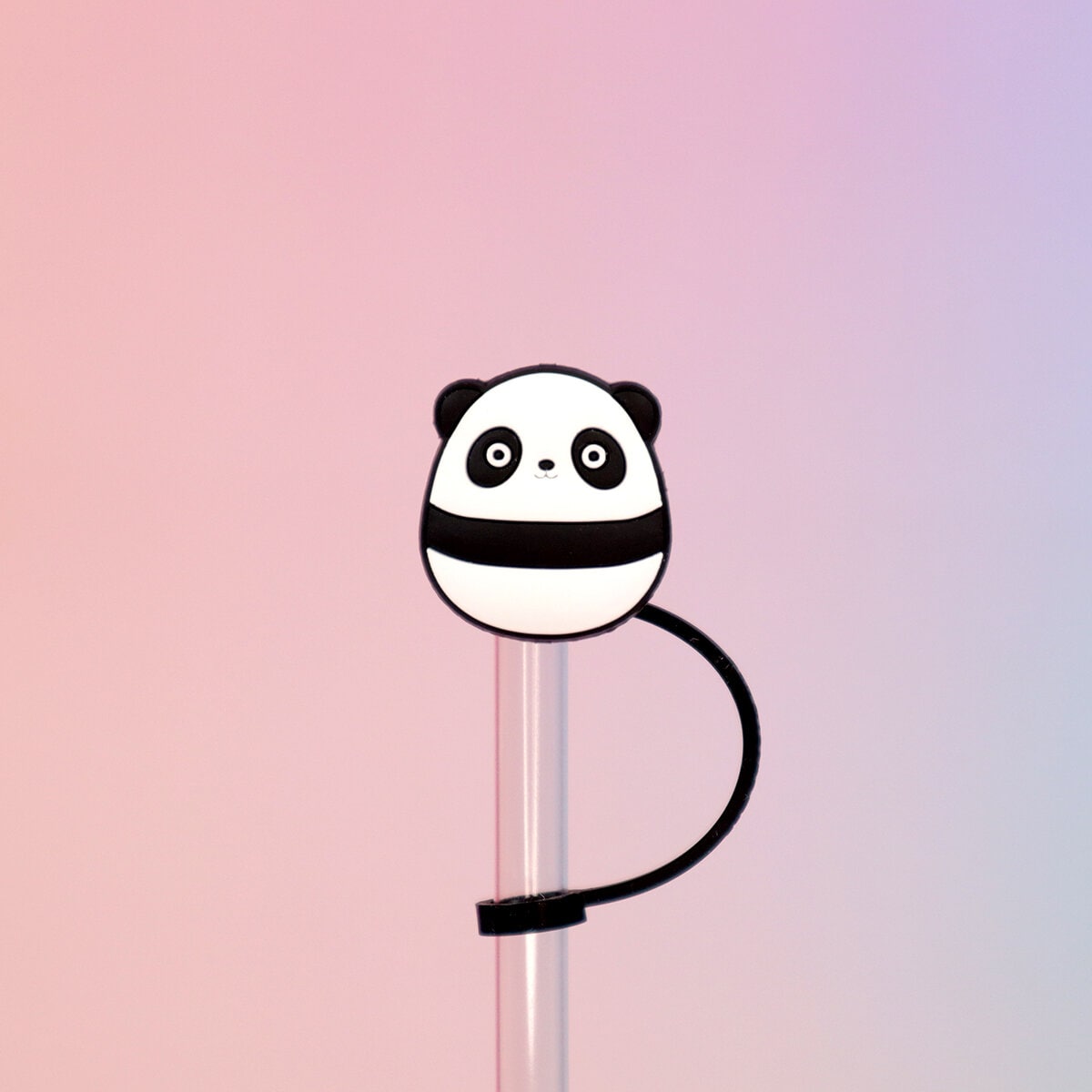 Straw topper - Squishmallows, Stanley the panda