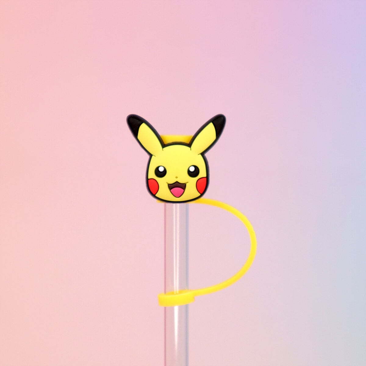 Straw topper - Pikachu face