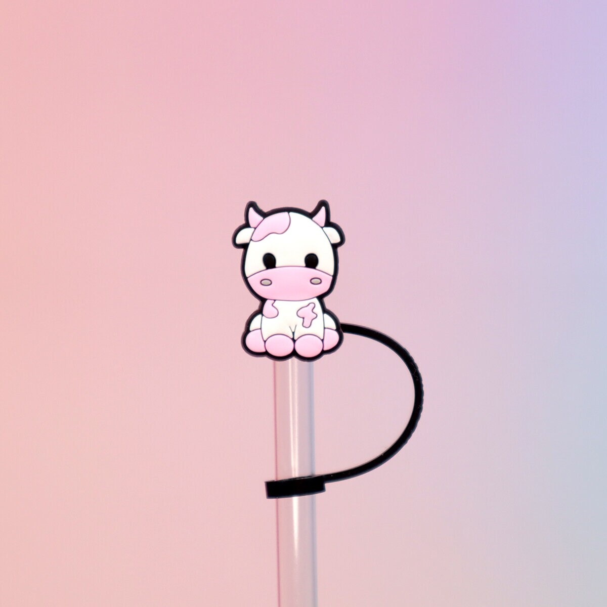 Straw topper - Rosa ko
