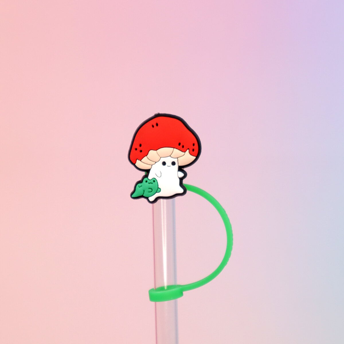 Straw topper - Mushroom & Frog-besties