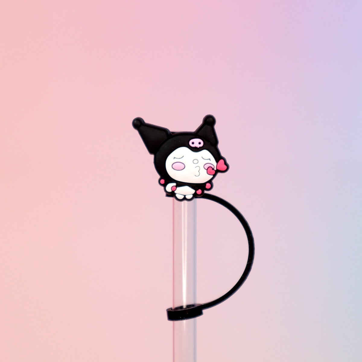 Straw topper - Kuromi kisses