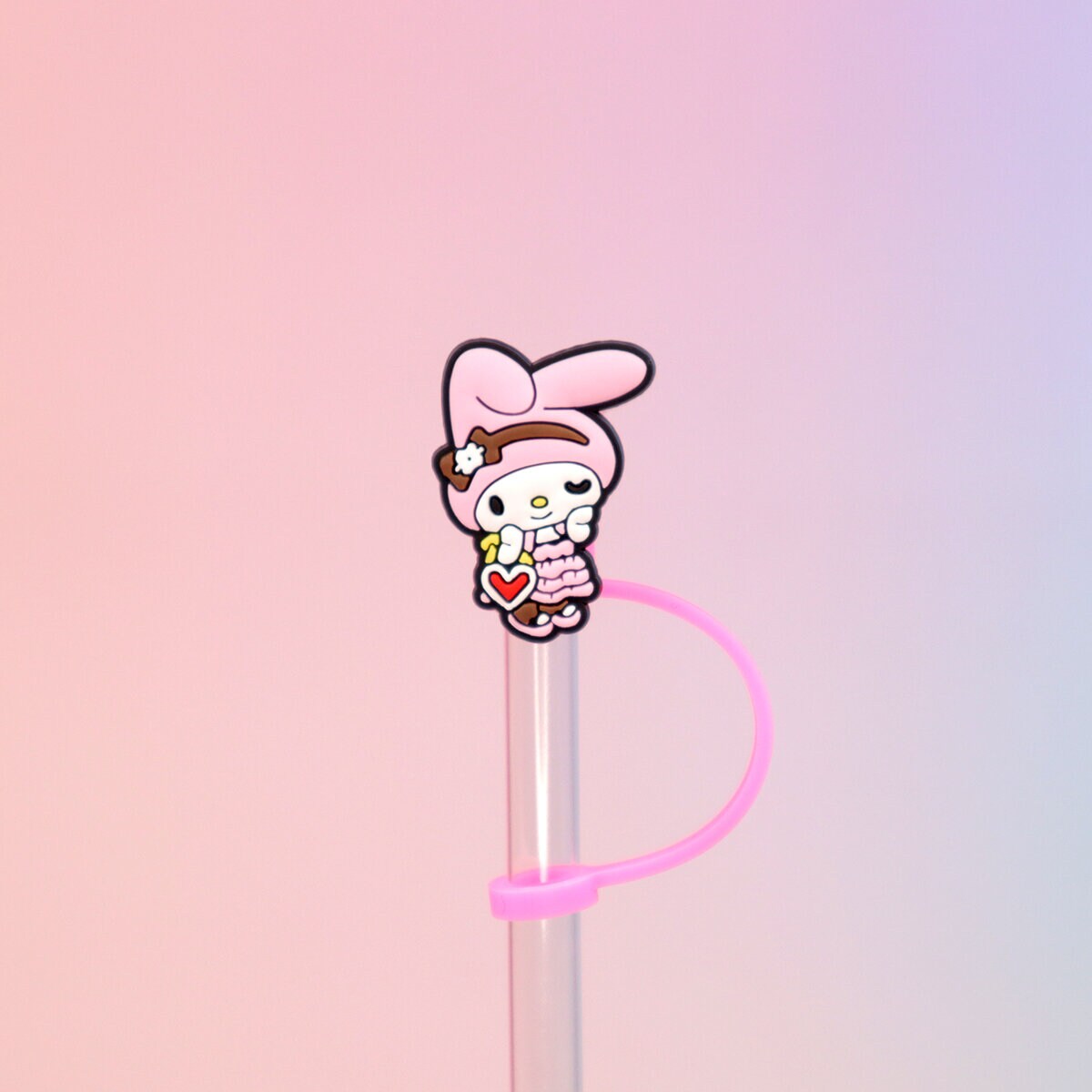 Straw topper - My Melody  i finkläder