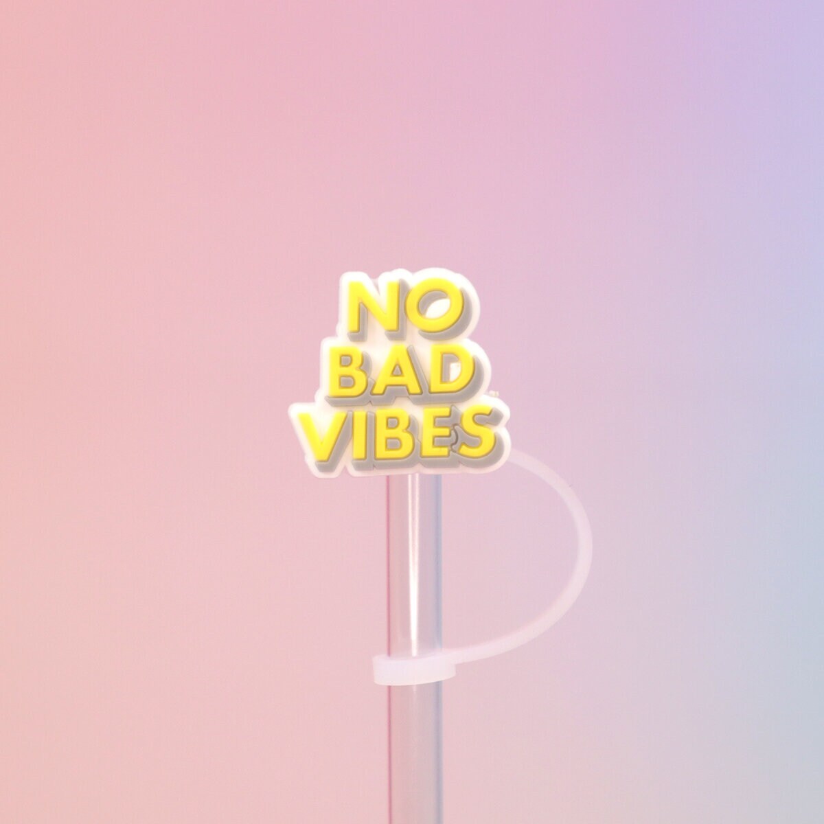 Straw topper - No bad vibes