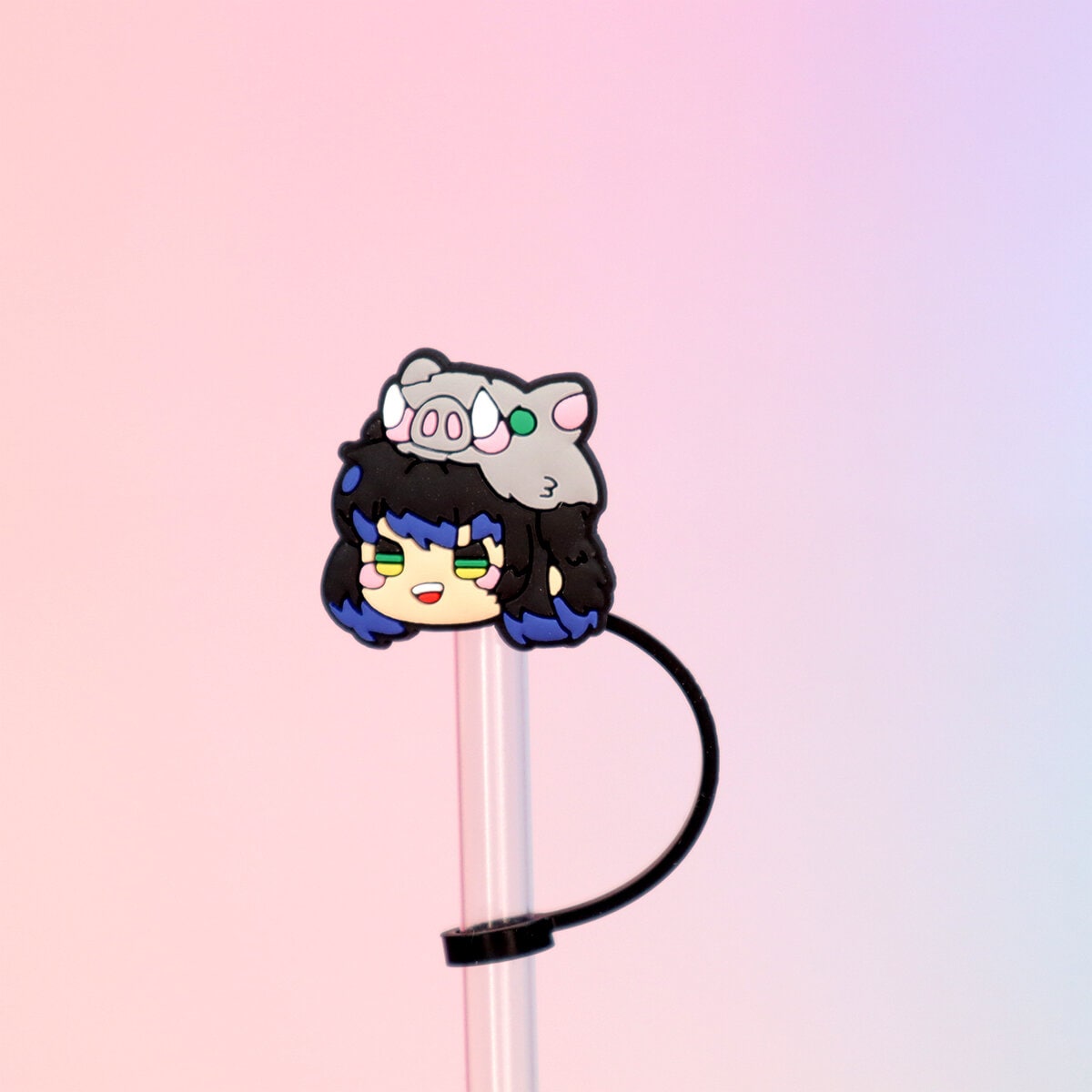 Straw topper - Demon Slayer, Inosuke unmasked