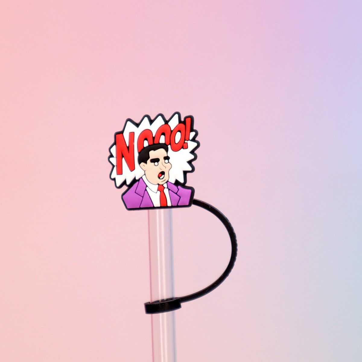 Straw topper - Michael Scott NOOOOOO