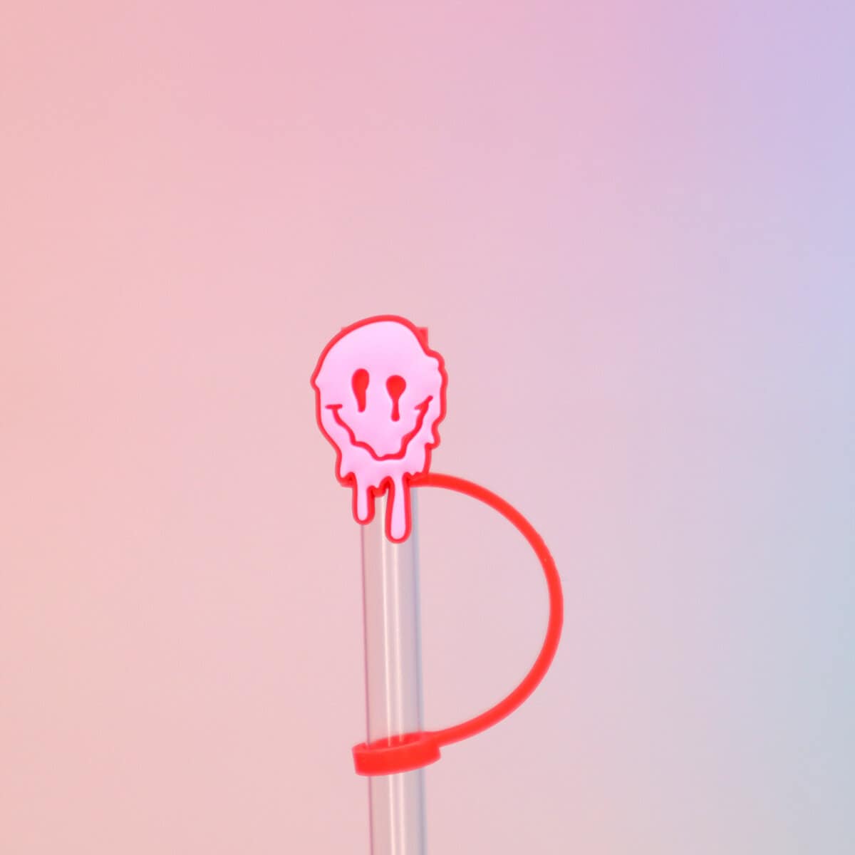 Straw topper - Trippy smiley
